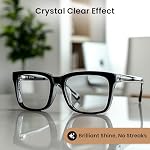 EVEO Eyeglass Vaporisateur nettoyant - Nettoyeur de verres Pas de streaks Technologie & Tissu de nettoyage en microfibre - Kit de nettoyage des verres, Nettoyeurs de verre pour yeux - Écran & Kit de lunettes pour les yeux (2 Boîte)