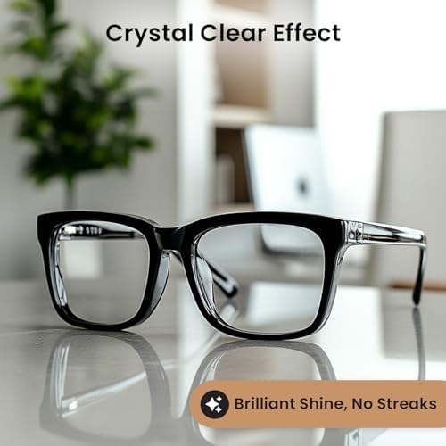 EVEO Eyeglass Cleaner Spray - Glasses Cleaner No Streaks Technology & Microfiber Cleaning Cloth - Glasses Cleaning Kit, Eye Glass Cleaners Spray Lens Cleaner - Screen & Eye Glasses Kit (2 Pack) - 1
