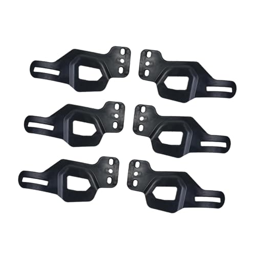 Menolana 6Pcs Ice Hockey Helmet Ear Protection Plates Ear Guard Replacement Part Sport Ware Accessories for Hockey Match Professionals, Black