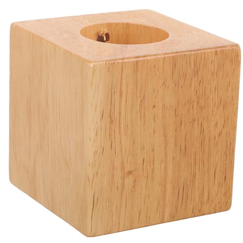ifundom Base de Lámpara de Mesa de Madera Maciza E27, Tamaño Pequeño y Diseño Minimalista para Sala de Estar y Decoración de Bar
