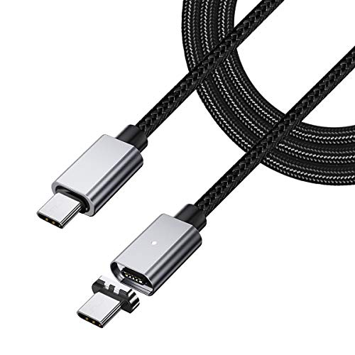 SUNTAIHO USB-C TO USB-C PD マグネット充電ケーブル 1.5メートル 双方USB Type C 充電端子 片側が磁石式充電用ケーブル【PD対応 100W/5A 急速充電】丈夫なメッシュタイプケーブルMacBook/Nintendo Switch/4k TV/Xperia/XZ/Galaxy S8/Note 8/Matebook/Nexus 5XなどType-C機器に対応 (USB-C ケーブル) SUNTAIHO USB-C TO USB-C PD マグネット充電ケーブル 1.5メートル 双方USB Type C 充電端子 片側が磁石式充電用ケーブル【PD対応 100W/5A 急速充電】丈夫なメッシュタイプケーブルMacBook/Nintendo Switch/4k TV/Xperia/XZ/Galaxy S8/Note 8/Matebook/Nexus 5XなどType-C機器に対応 (USB-C ケーブル)