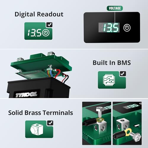 Image of YTX7L-BS-STD 2X Cranking Amps,180CCA,Lithium Iron Phosphate Motorcycle Battery,Digital Readout,Comptitable for Honda,Suzuki Motorycle, Kawasaki ATV, Predator 3500 Generator battery