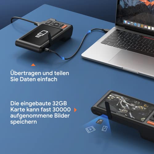 Endoskopkamera mit Licht 5,0 Zoll IPS Bildschirm, DEPSTECH Dual Lens Inspektionskamera 1080P HD,...