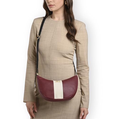 Image of Lavie Women's Bonnie Hobo Colorblock Crossbody Sling Bag | Ladies Purse Handbag | Gift for Women