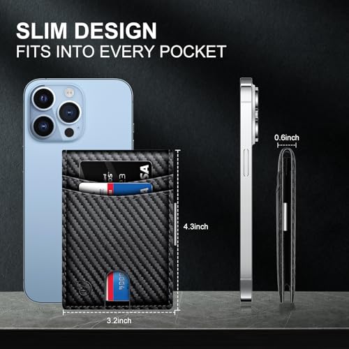 Wallet for Men Slim Leather ID Window And 11 Slot With Gift Box3