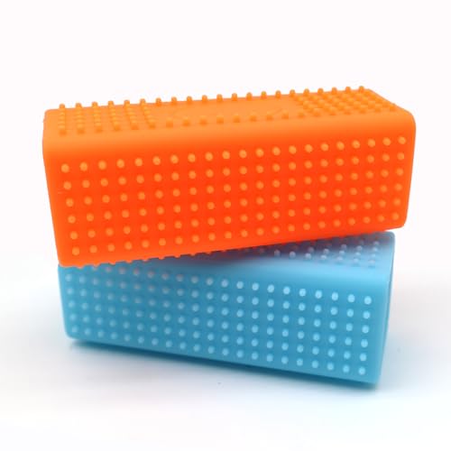 Image of 2pcs Pet Dog Cat Hair Remover, Pet Hair Removal Tool, Car Carpet Cleaner, Rubber Brush Roller, Dog Remover for car,Interior, Furniture, Sofa
