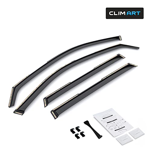 Image of CLIM ART in-Channel Incredibly Durable Rain Guards for Hyundai Palisade 2020-2025, Original Window Deflectors, Vent Window Visors, Vent Deflector, 4 pcs. - 621314