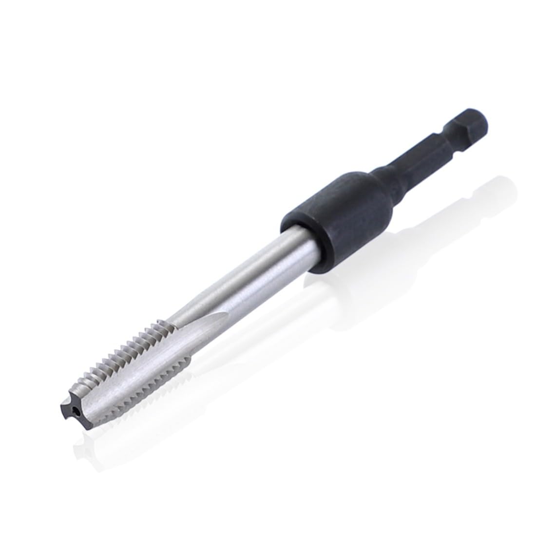 Juego de adaptadores de llave de rosca de aleación de acero, 7 piezas de vástago hexagonal de 1/4 para roscado M4-M14, portabrocas resistente al desgaste para hacer moldes de reparación de automóviles