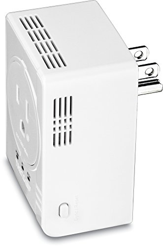 Image of TRENDnet Powerline AV500 Compact Gigabit Single Network Adapter, with Power Outlet Pass-Through, TPL-407E