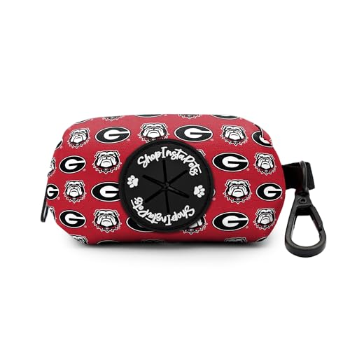 Image of Georgia Bulldogs Poop Bag Holder | Officially Licensed