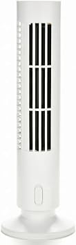 Small Tower Fan Cooling Tower Fan 2-speed Quiet Fans That Blow Cold Air Energy-saving USB Portable Fans for Bedroom Desk White 4.13x12.99 Inch..