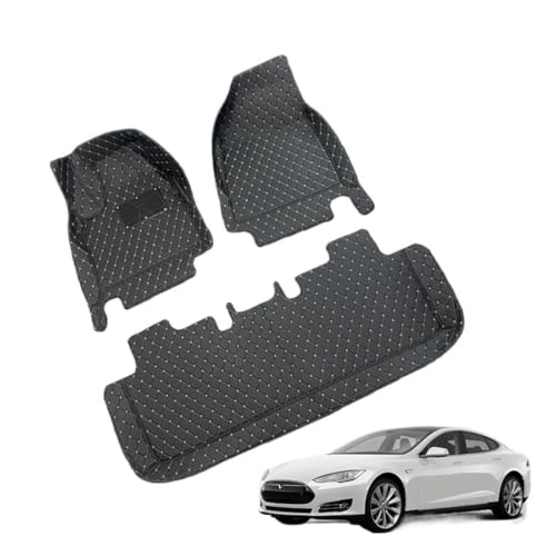 Tapis de voiture sur mesure compatibles avec Tesla Model S cuir toutes saisons