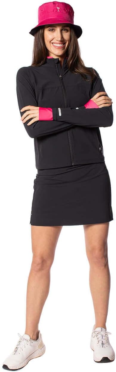GOLFTINI 17” Athletic Skort - Active Skirt with Pockets, Tummy Control Waistband & Undershorts for Golf, Tennis & More