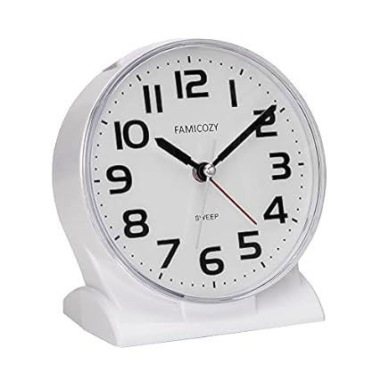 FAMICOZY 4 . 5 No Ticking Analog Alarm Clock,Silent Readable for Seniors,Easy to Set,Gradual Rise photo FAMICOZY 4 . 5 No Ticking Analog Alarm Clock,Silent Readable for Seniors,Easy to Set,Gradual Rise