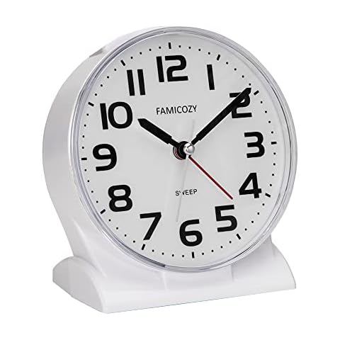 FAMICOZY Silent No Ticking Alarm Clock Cover