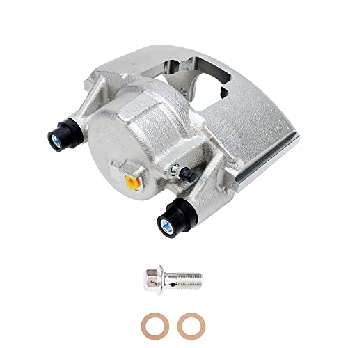 Image of Detroit Axle - Front Left Brake Caliper for GMC Chevy K1500 K2500 C2500 K3500 C1500 Suburban Savana Express Tahoe Yukon Ram 2500 3500 Driver Side Disc Brake Caliper Replacement