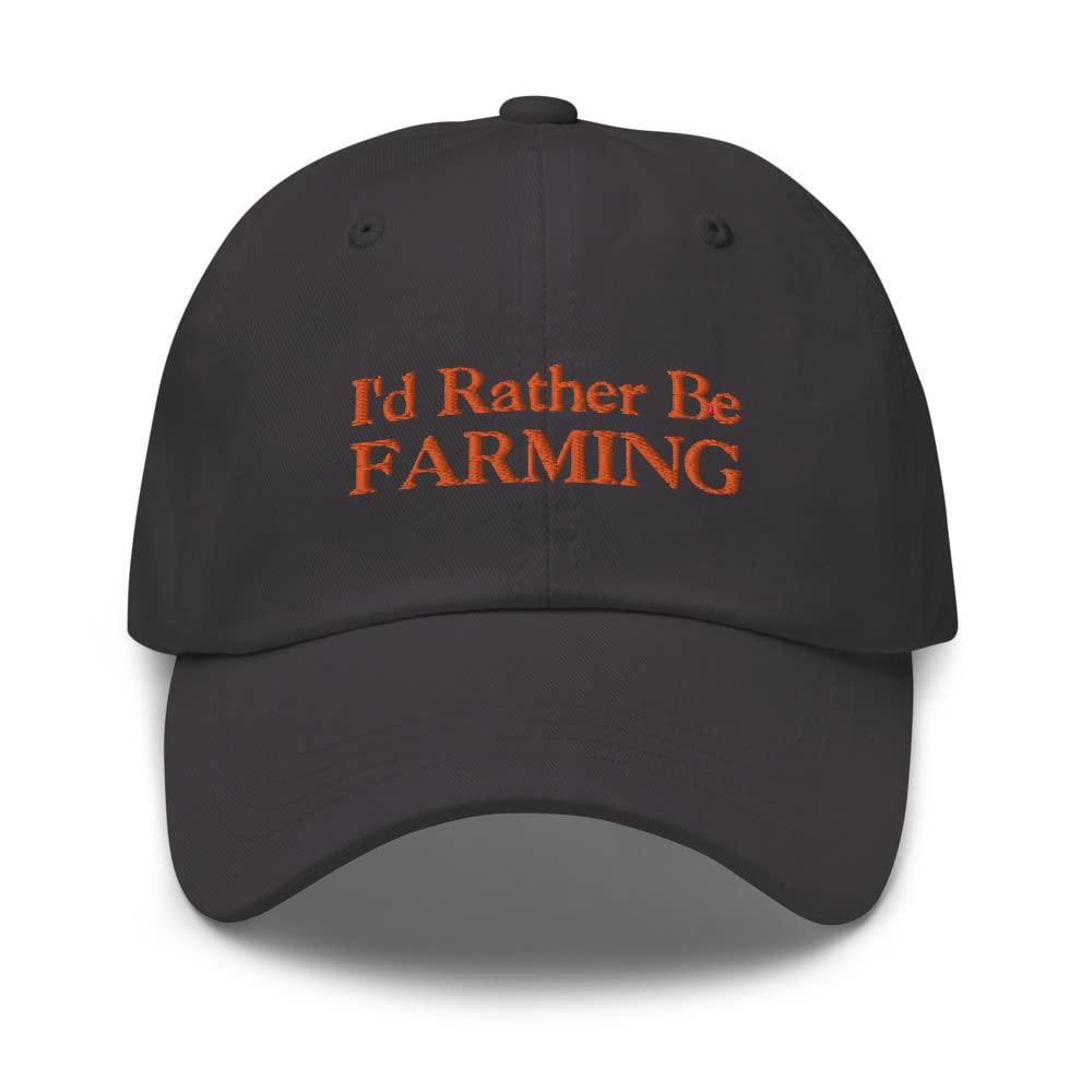 Funny Farmer Embroidered Dad Hat Cap, Farming Lover Gift, I'd ...