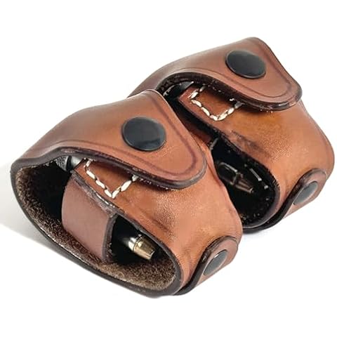 1791 Gunleather Speed Loader Holster, Double Speedloader Pouch for 357 and 38 Special Revolver Speed Loaders, Fits 5 Shot and 6 Shot Speedloaders Cover