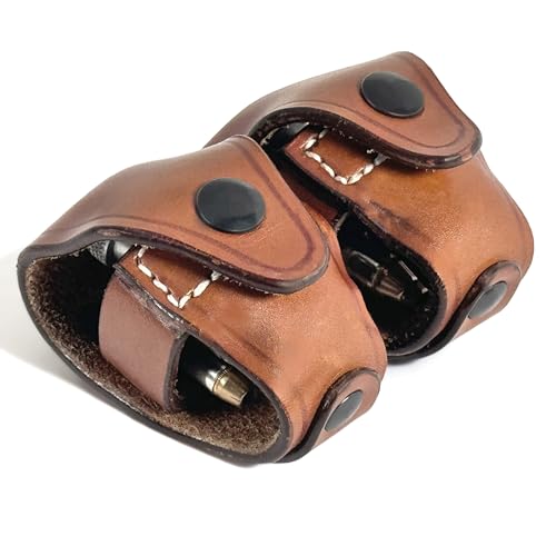1791 Gunleather Speed Loader Holster, Double Speedloader Pouch for 357 and 38 Special Revolver Speed Loaders, Fits 5 Shot and 6 Shot Speedloaders