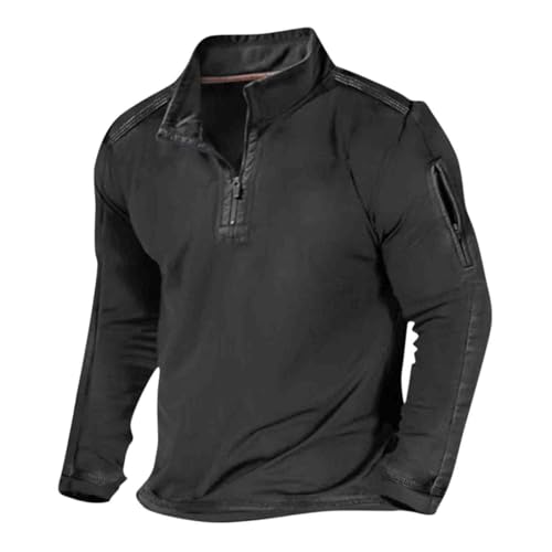 Hoodies for Men Fall 2025 Trendy Pullover Hooded Sweatshirt Stand Collar Long Sleeve Oversized Jacket with Pockets