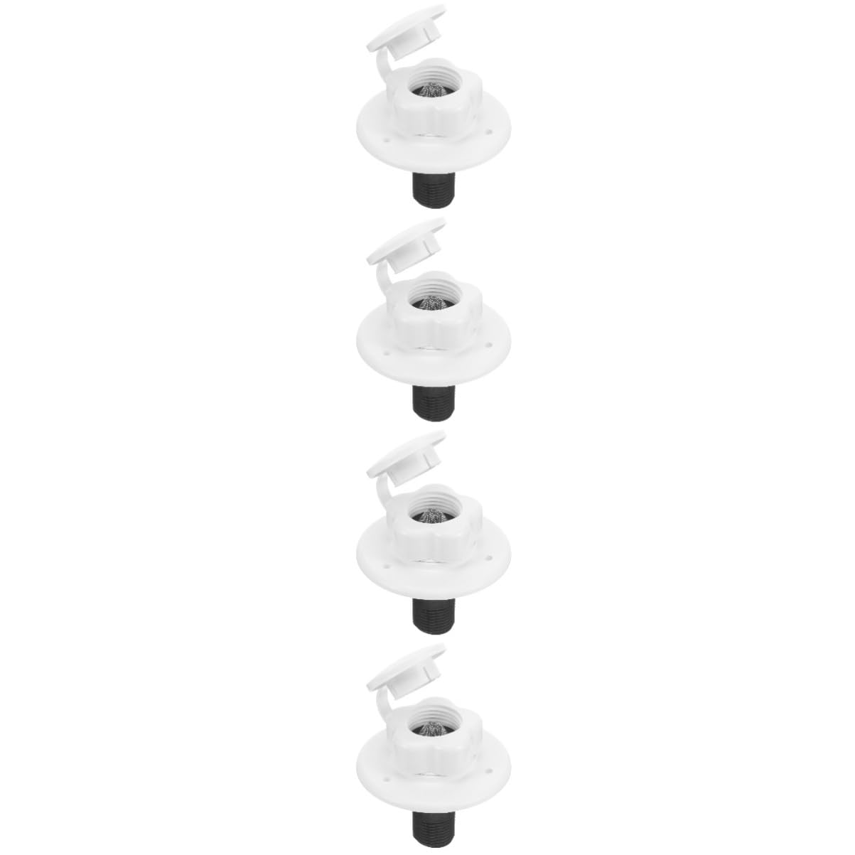 4pezzi Rv Water Inlet One-way Valve Connector Per Veicoli Accessorio Per Riempimento Serbatoi Soluzione Antireflusso Per Esterna Resistente e Facile Da Installare
