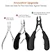 EZVOV Toenail Clipper for Thick or Ingrown Toenail Tool Heavy Duty Nail Clippers Surgical Sharp Blade Fingernail Clippers - Double Spring - One Back Up