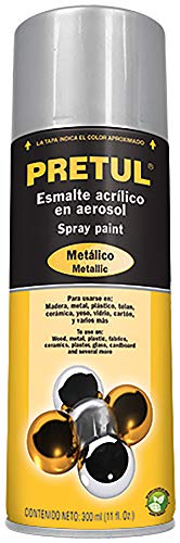 Pintura, Tools Pretul PAM-PL-P, Pintura en, Aerosol, color metálico, 300 ml, plata