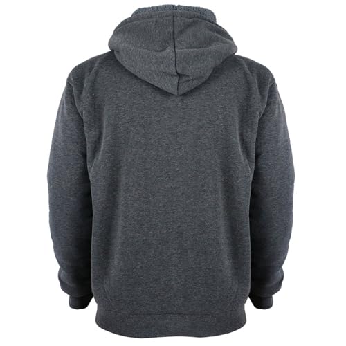 Image of LeeHanTon Boys' Fashion Zip Up Hoodie Plain Comfort Fleece Jacket Youth Heavyweight Sherpa Lined Sweatshirts