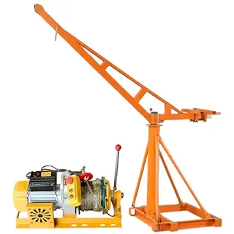 BUILDFORCE Electric Mini Lifting Crane with 4HP Electric Motor | 8mm Wire Thickness|50 Meter Length of the Wire and 45kg Frame | Mini Crane Scale 500kg