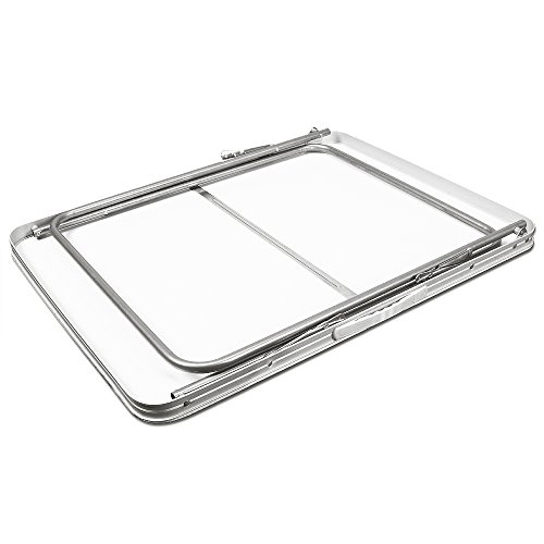 CASARIA® Klapptisch Campingtisch Klappbar 80 x 60 cm Klein Aluminium Tragegriff 3,4 kg Leicht Stabil Gartentisch Beistelltisch Faltbar Camping Zubehör – Bild 5