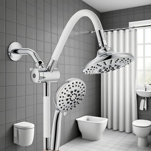 ZAIHW Handheld Shower Head Combo,2-in-1 Rain Shower Heads System 5.9