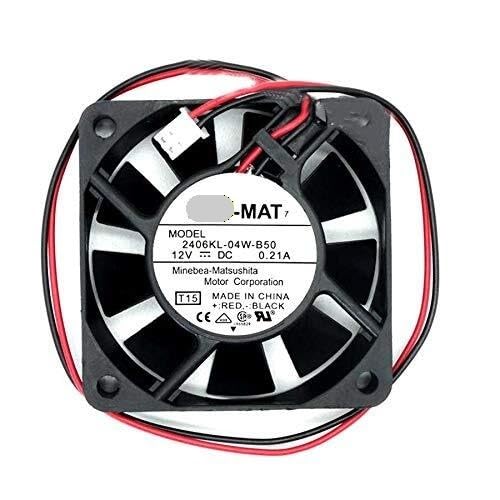 2406KL-04W-B50 Server Cooler Fan - 12V 0.21A 60x60x15mm 2-Wire Inverter for Efficient Cooling