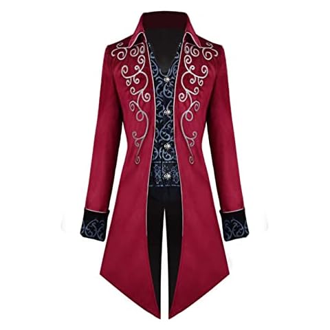 Men's Gothic Tailcoat Overcoat for Casual Wear Cover