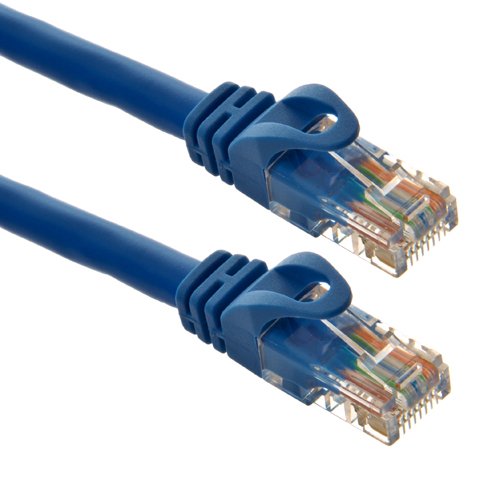 Cable de red Cat6 RJ45 Patch Ethernet 22.86 m Azul miniatura 1