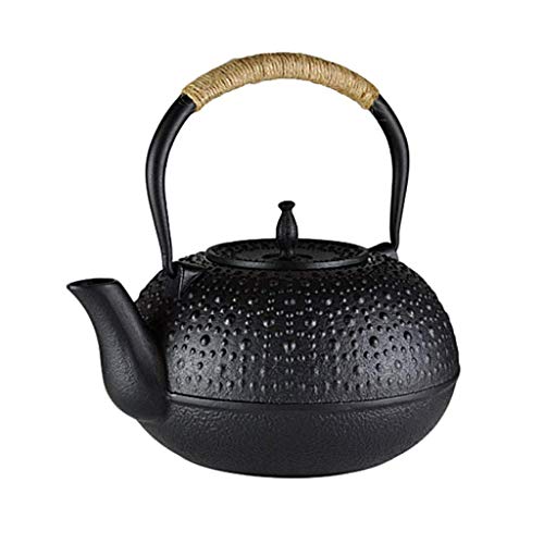 XHCP Teapot Ceramics 1.8L Retro Cast Iron Teapot Tea Kettle Pot with Stainless