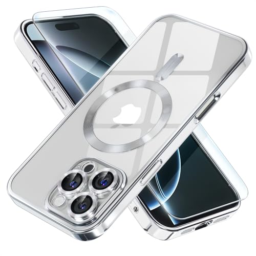 Image of Misea Magnetic for iPhone 16 Pro Max Case Compatible with MagSafe Silver