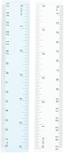 Just Stationery  15,2 cm/15 cm regla de plástico  juego de 2