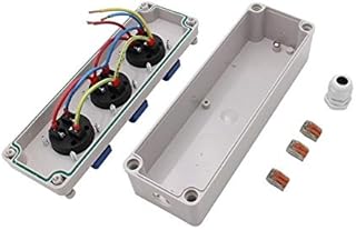 Gimax Plastic Waterproof Socket Box Household Socket Junction Box Outdoor Rainproof Socket Box With Cable Glands and Wire Connectors - (Color: M-socke003)