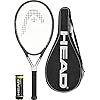 HOOFD Ti S6 Titanium Tennis Racket, Beschermhoes & 3 HOOFD Team Tennisballen