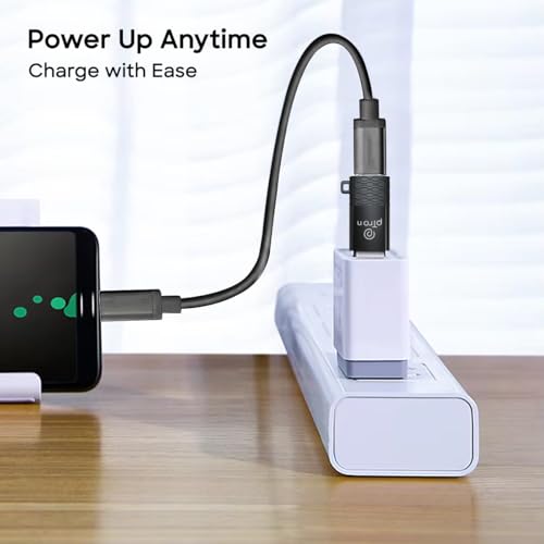 Image of pTron Nexo USB Type C Female to USB 3.0 Male OTG Adapter, 5 Gbps High Speed Data Transfer, Compatible with Laptops /Tablets /Smartphones /Chargers, Sleek & Compact Design & Metal Alloy Build (Obsidian)