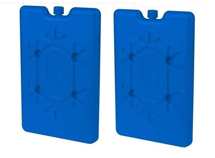 DARKNESS Freezer Blocks 2 Pcs Freezer Pack Ice Pack for Ice Box Cold Pack Cooler Box Camping Picnic Outdoors Cars Etc. (Multicolur)