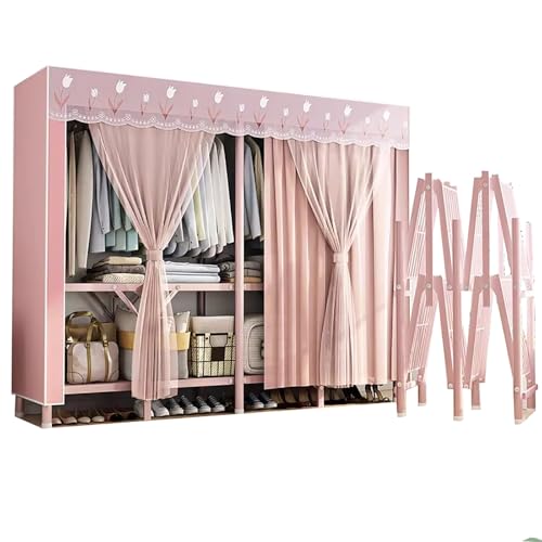 WAZCSD Armario Ropero Portátil Guardarropa