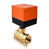 Miafamily Elektrisches Ventil Absperr Umschalt Kugelventil Messing Absperrhahn 2 Wege,DN25 G1 Zoll, AC 230V, für Flusssteuerung Zonenventil Kugelventil