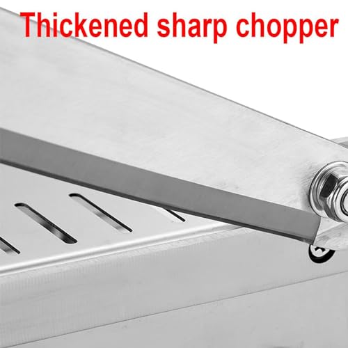 SYLUOQP Edelstahl-Rippen-Fleischzerkleinerer, manueller Knochen-Fleischschneider – für den gewerblichen Gebrauch zu Hause, für Fisch, Huhn, Rind, gefrorenes Fleisch und Gemüse,490mm 5 SYLUOQP Edelstahl-Rippen-Fleischzerkleinerer, manueller Knochen-Fleischschneider – für den gewerblichen Gebrauch zu Hause, für Fisch, Huhn, Rind, gefrorenes Fleisch und Gemüse,490mm