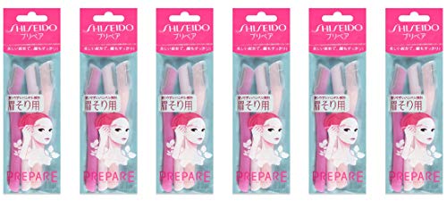 6 X FT Shiseido Eyebrow Razor 3pcs