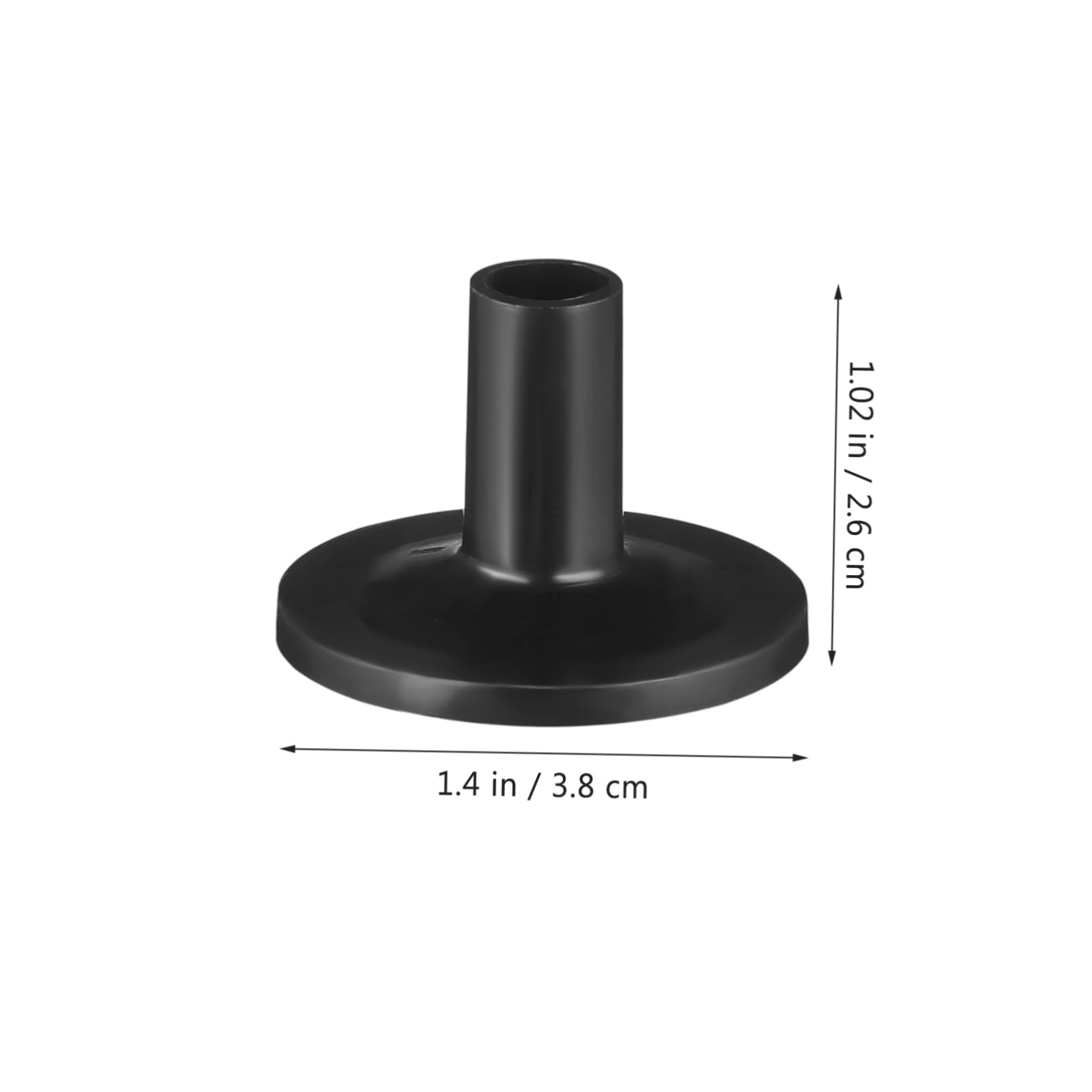 Alipis Soporte De Plástico Negro Fundas De Platillos para Manga Fundas para Soporte De Platillos Accesorios De Reemplazo De Platillos El Plastico 20 Piezas X 4