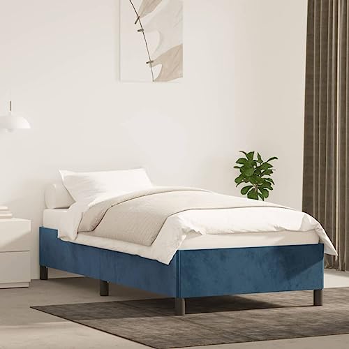 Homgoday Canapé azul oscuro, 80 x 200 cm, de terciopelo, para cama con marco de cama, estructura de cama, marco moderno, estructura para salón, dormitorios