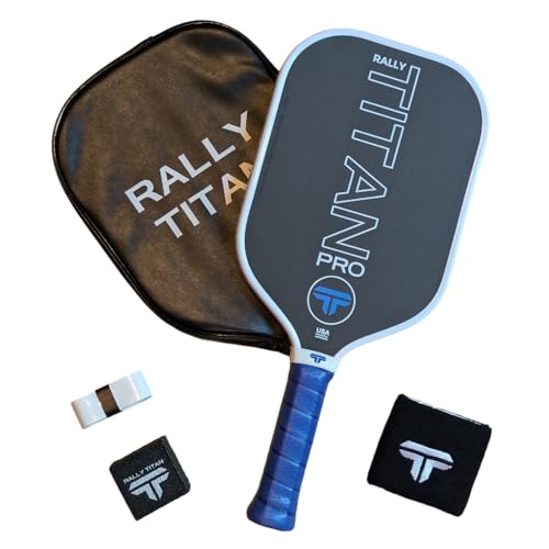 Titan Pro 16 mm | Termoformado | Paredes inyectadas de espuma | Superficie de fricción de fibra de carbono cruda texturizada T700 Toray | Núcleo de panal de polipropileno | Aprobado por USAPA | Paleta