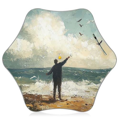 Parapluie de pluie bleu vague et solaire pour protéger efficacement vos enfants