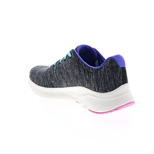 Skechers Skechers Womens Arch Fit Pillow Walker Black Athletic Walking Shoes 8